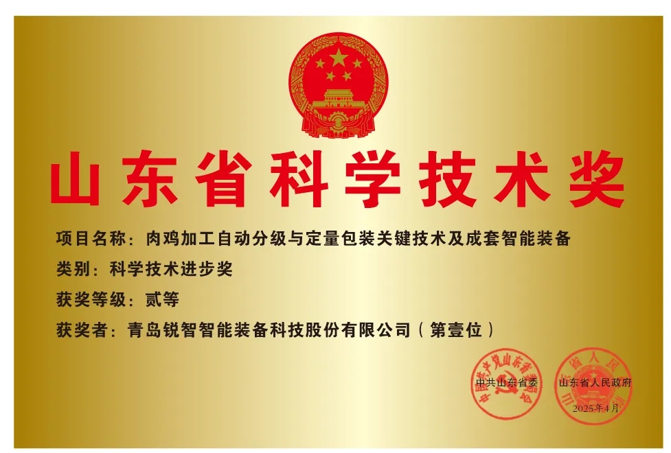 喜報！銳智智能榮獲2024年度山東省科學(xué)技術(shù)進(jìn)步獎